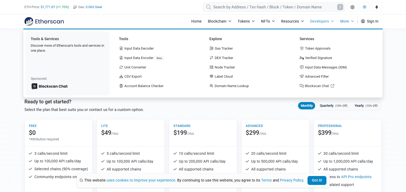 Etherscan API