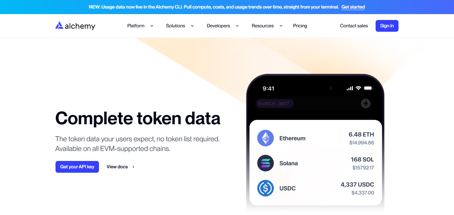 Alchemy Token API