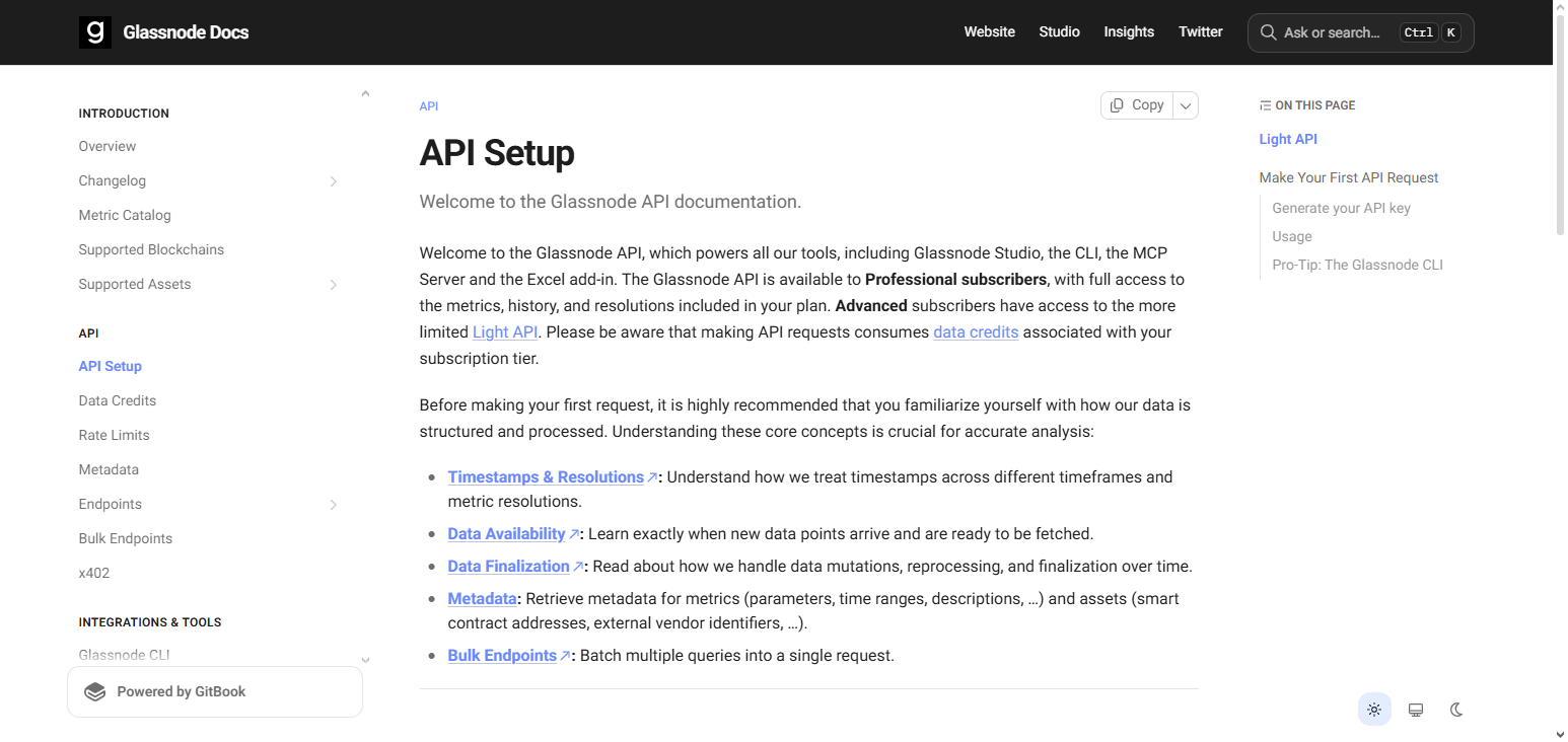 Glassnode API
