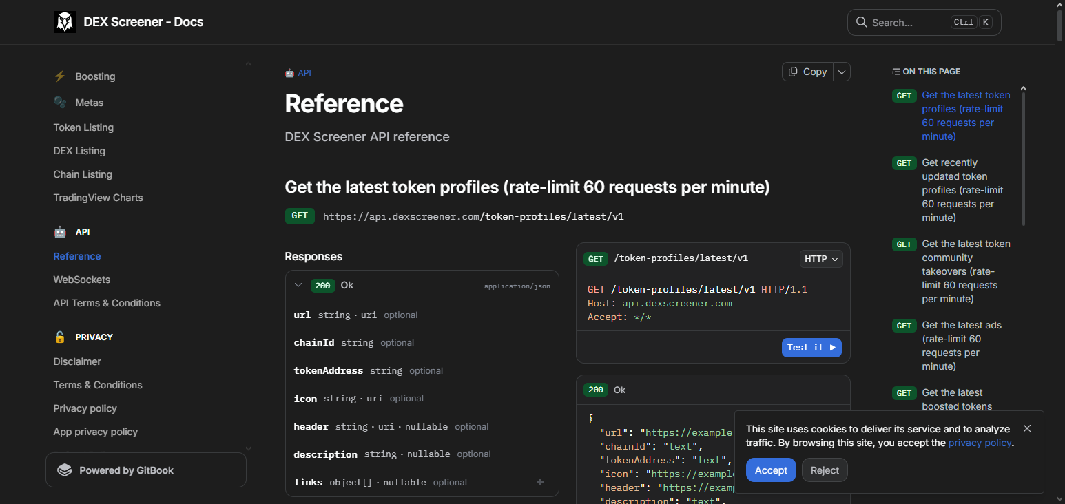 DexScreener API