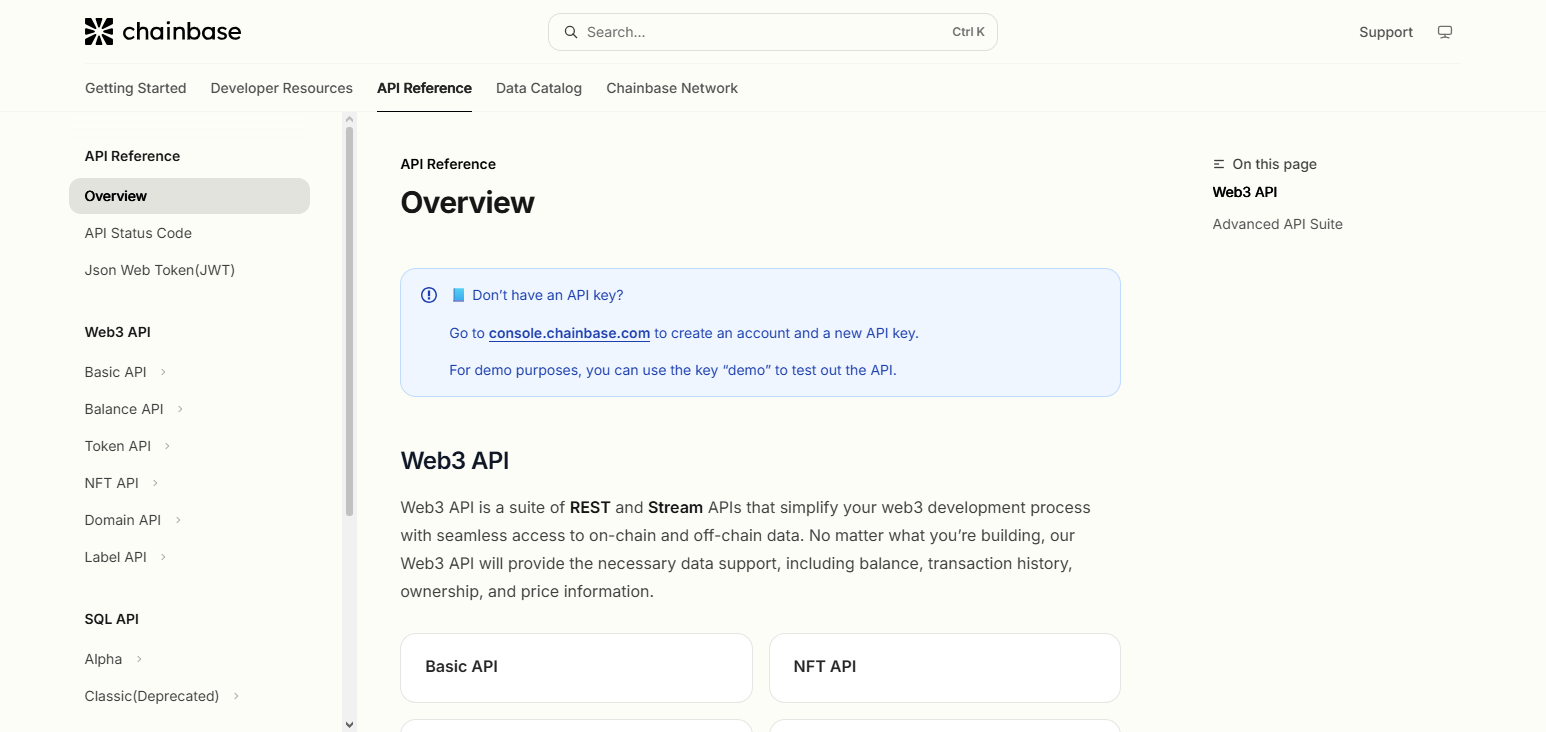 Chainbase API