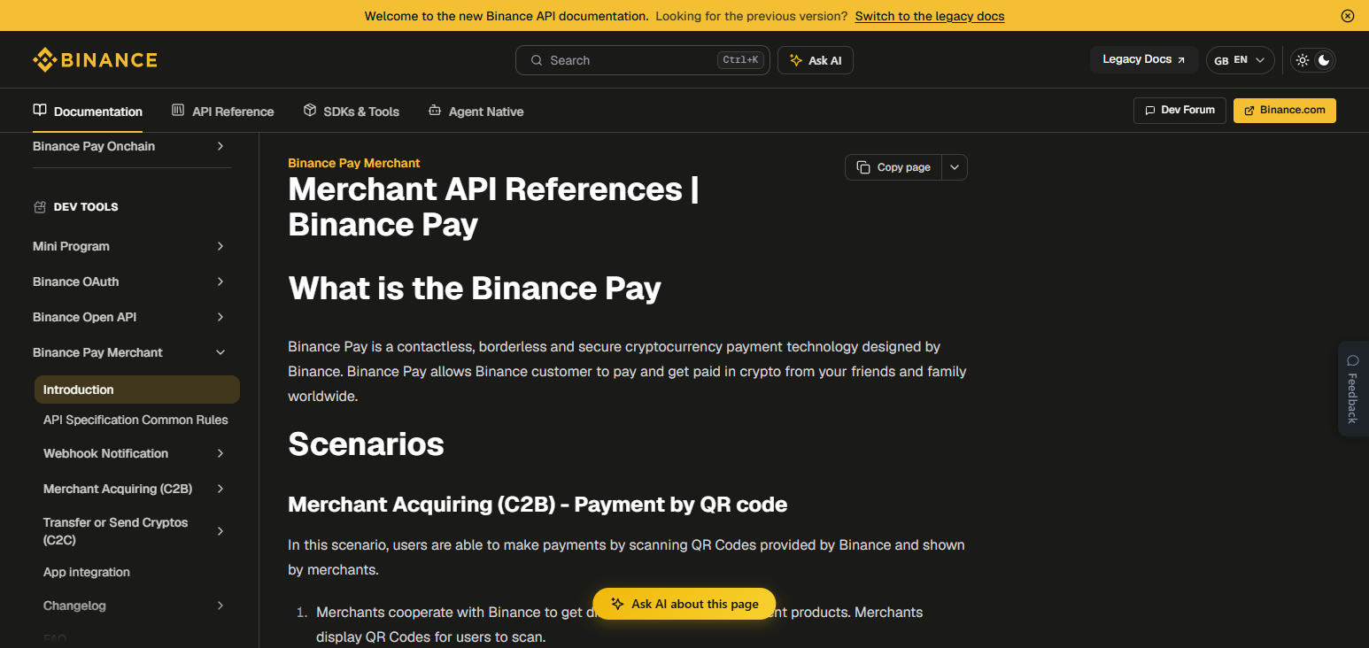 Binance Pay API