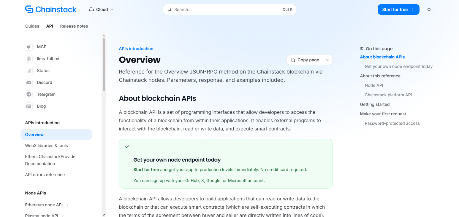 Chainstack API