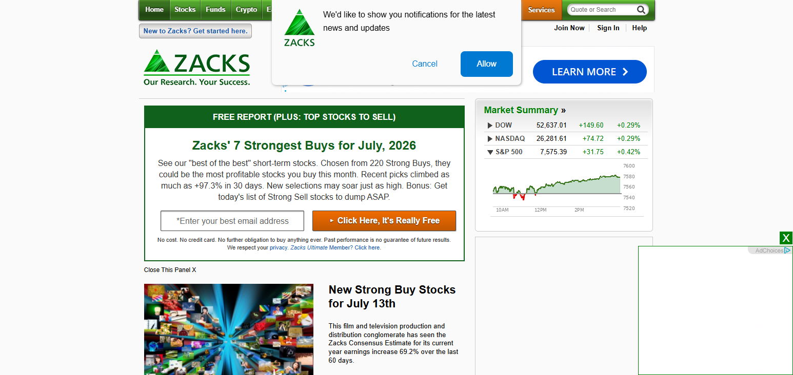Zacks Investment Research