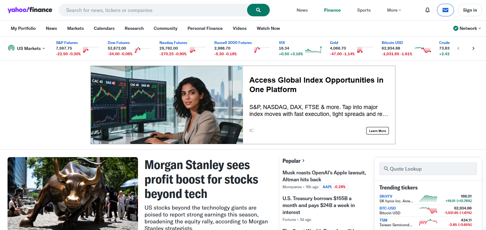Yahoo Finance