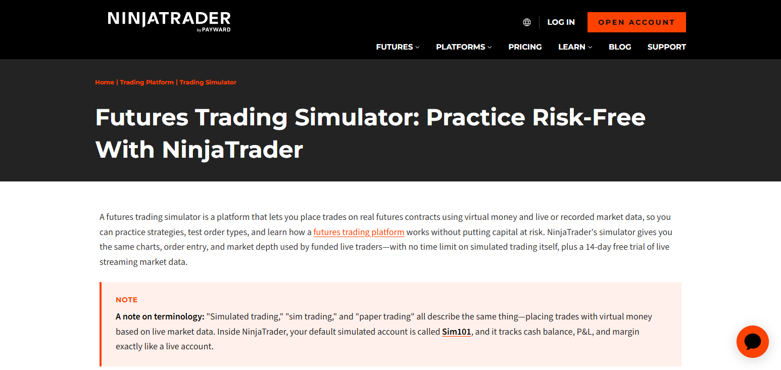 10 Best Paper Trading Platforms to Practice Trading in 2026 24 NinjaTrader Simulated Trading