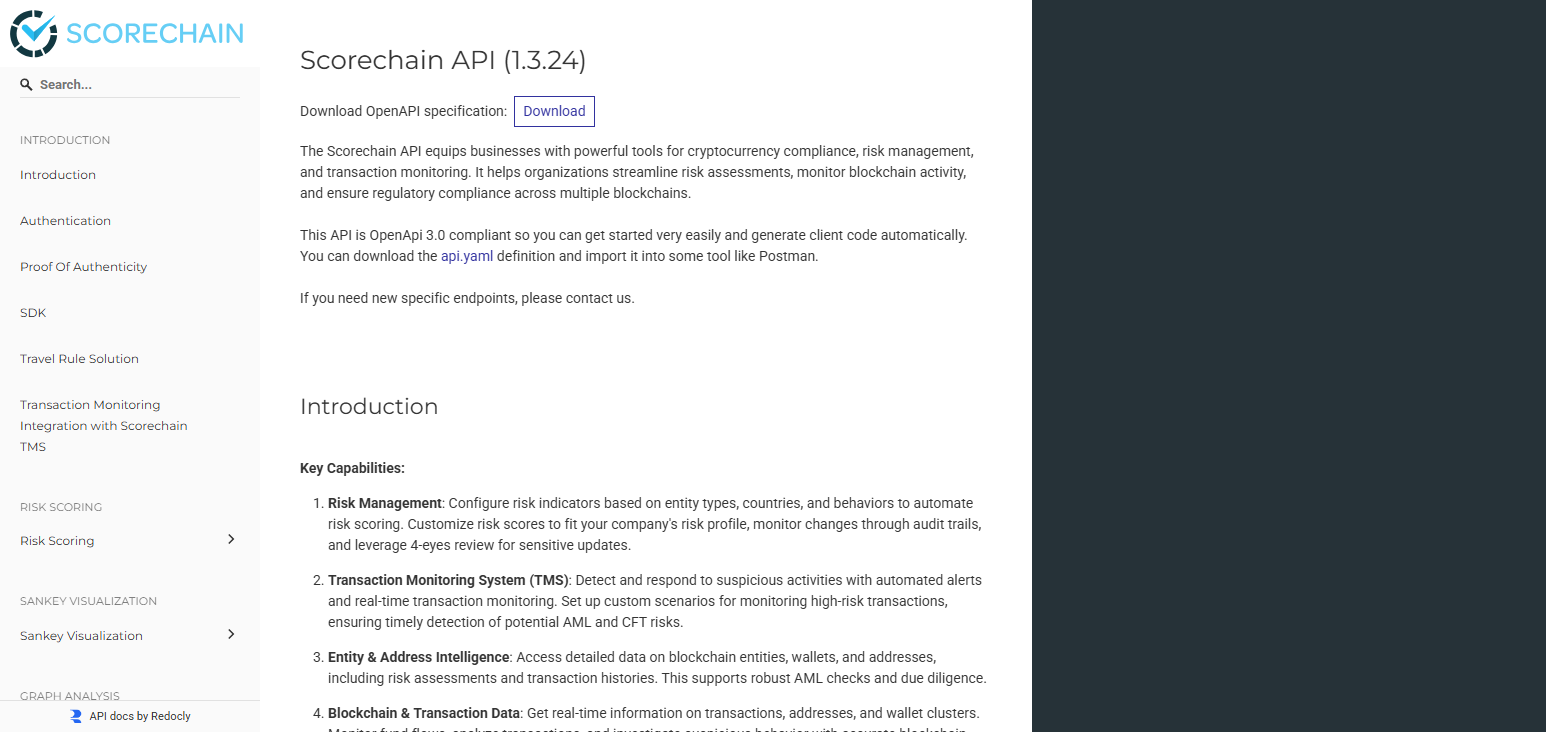 Scorechain API