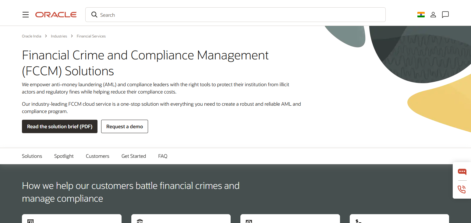 Oracle Financial Crime and Compliance Management