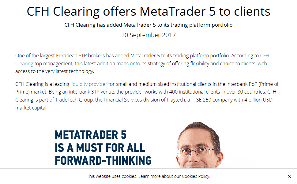 10 Best Forex Liquidity Providers for Brokers & Traders 2026 22 CFH Clearing