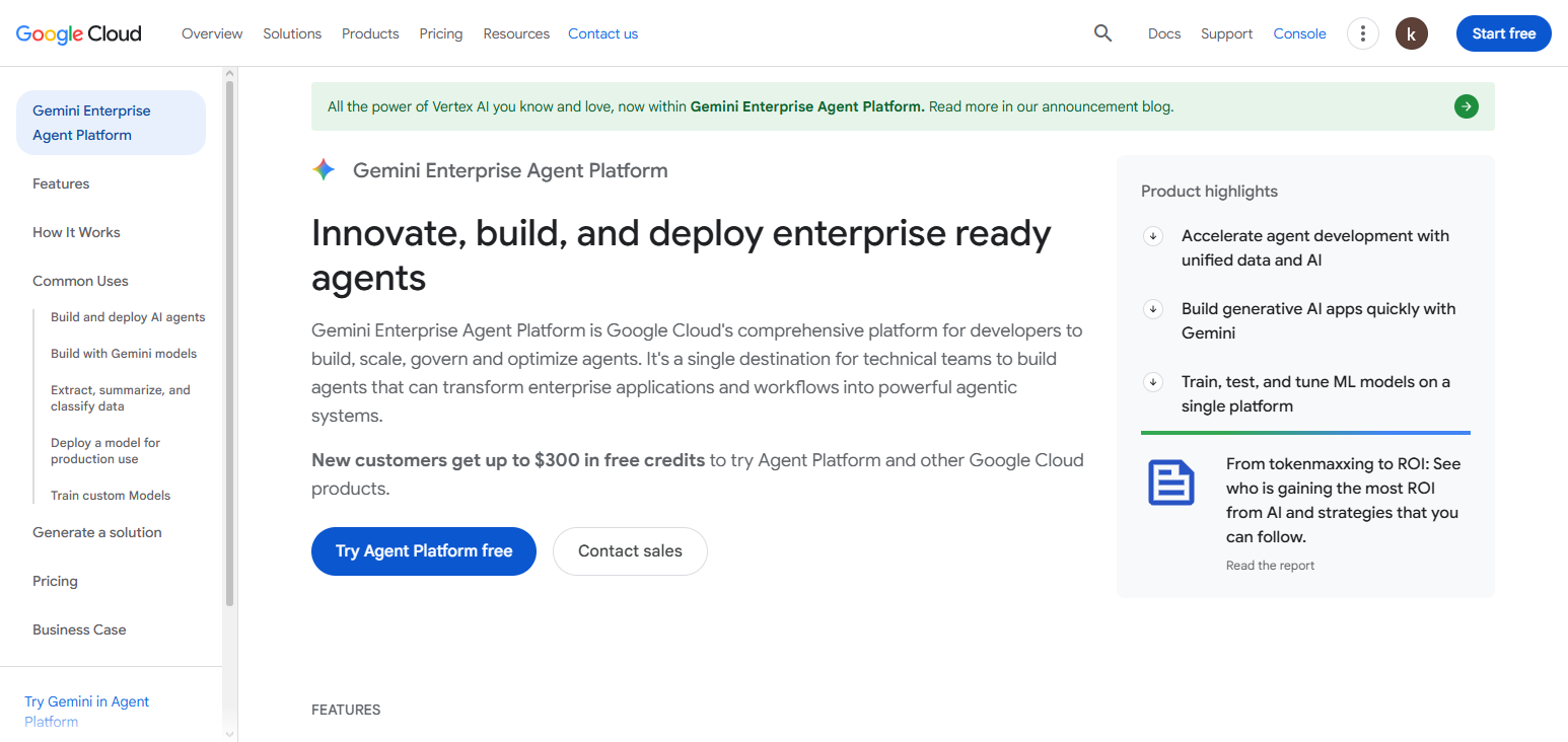 Google Vertex AI Agent Builder