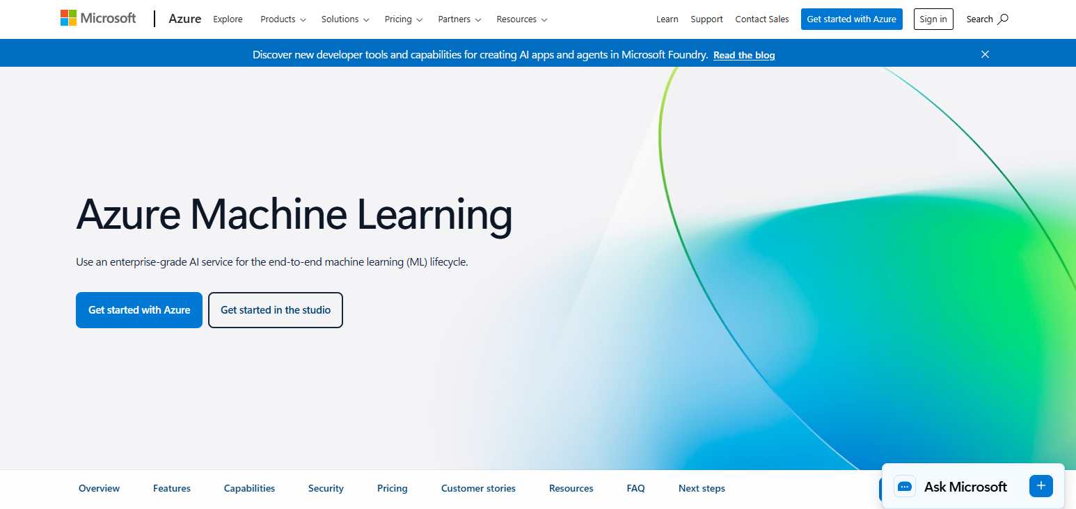 Microsoft Azure Machine Learning