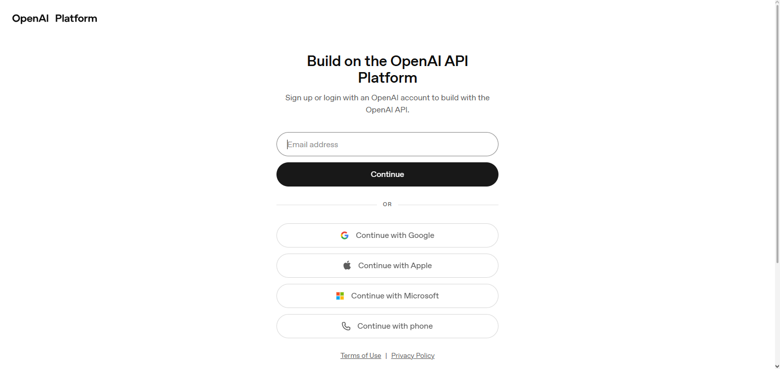 OpenAI API Platform