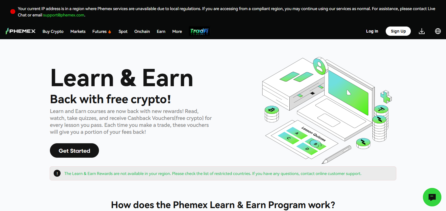 Phemex Learn & Earn