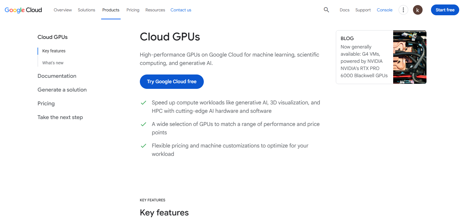 Google Cloud GPU