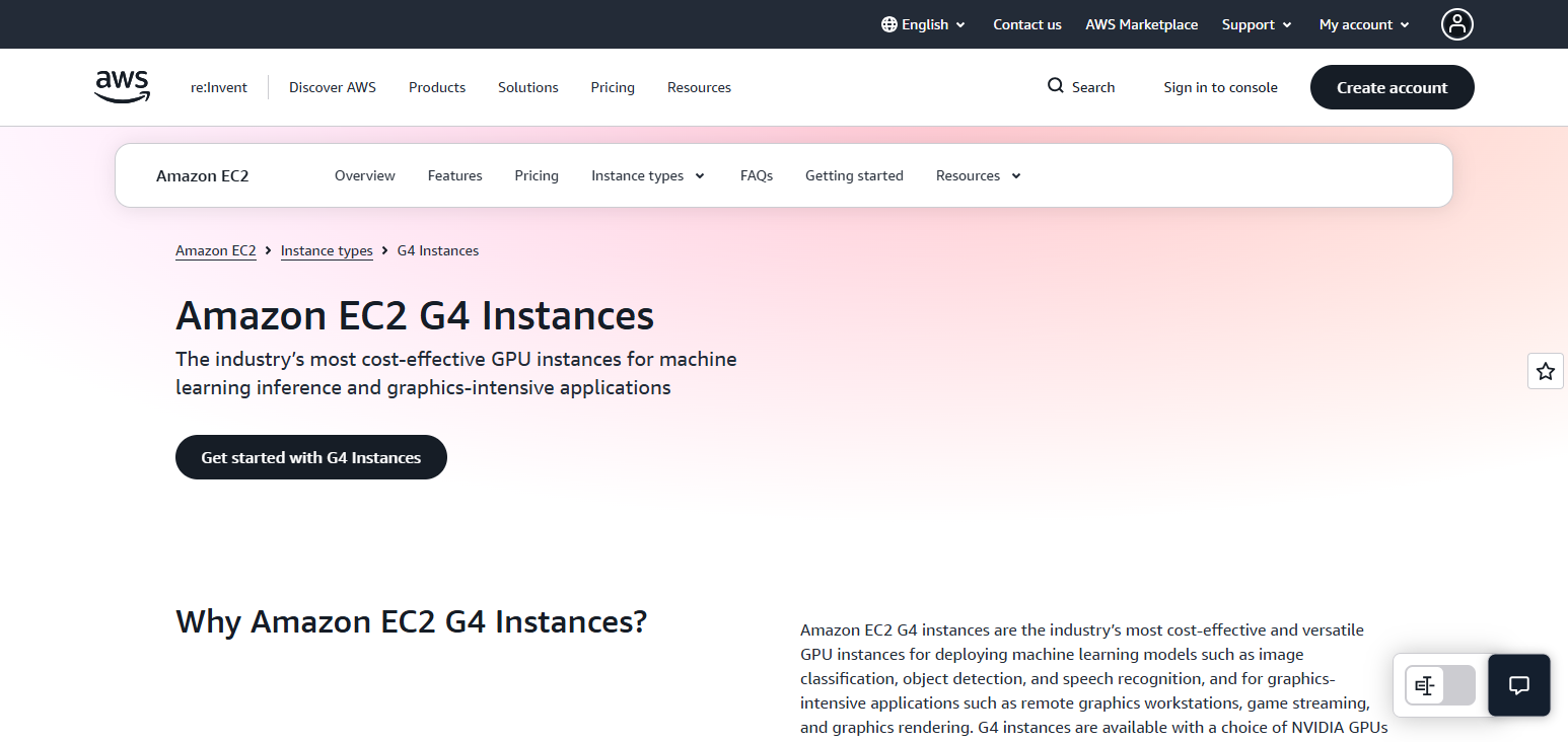 Amazon EC2 GPU Instances