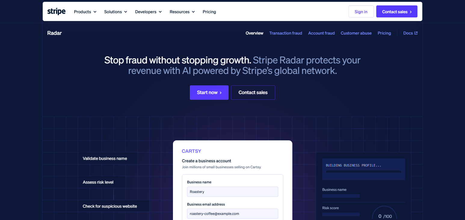 Stripe Radar