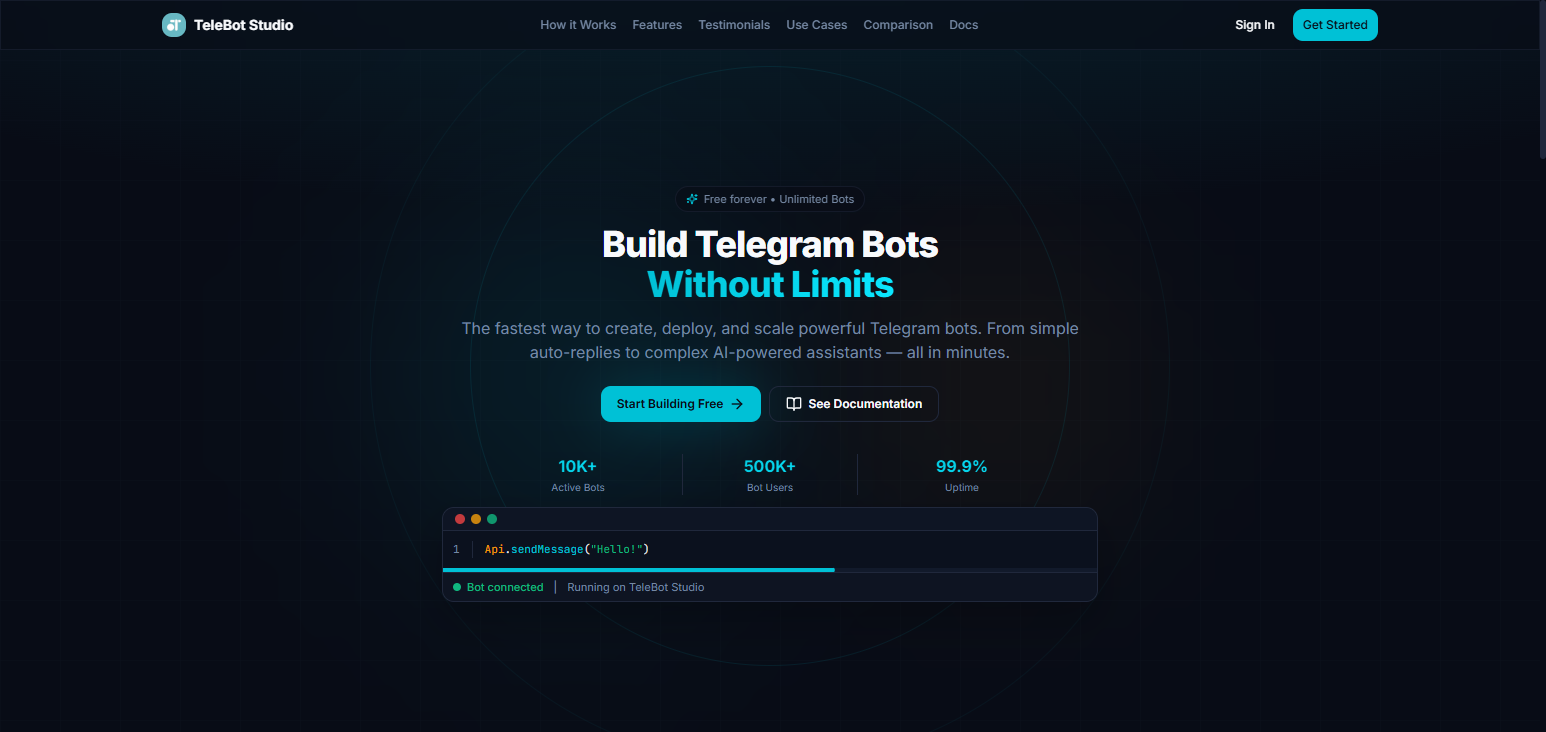 Telegram Rapid Build Studio