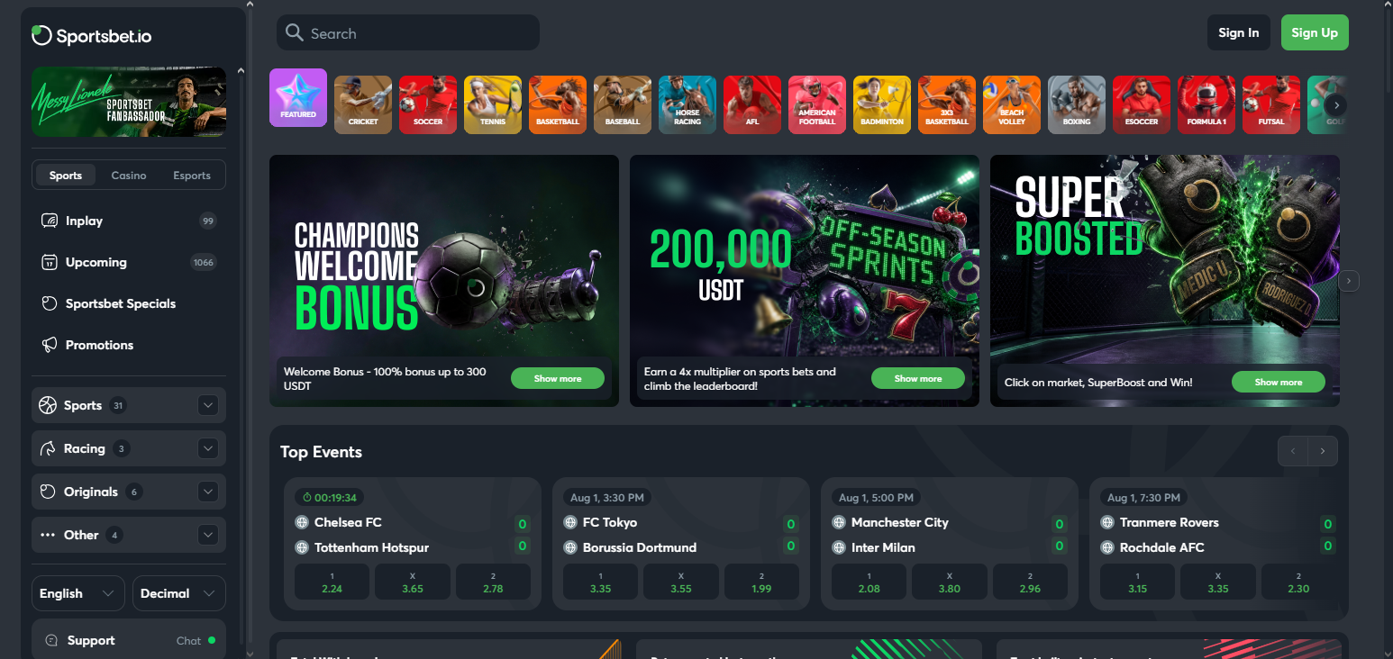 10 Best Bitcoin Entertainment Platforms In 2026 Guide 20 Sportsbet.io