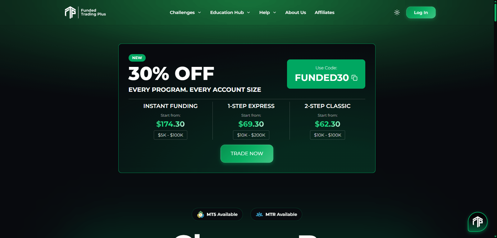 Funded Trading Plus