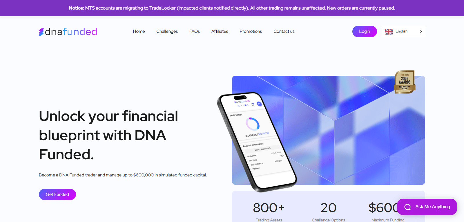 DNA Funded