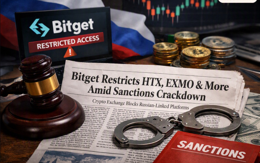 Bitget Restricts HTX, EXMO & More Amid Sanctions Crackdown