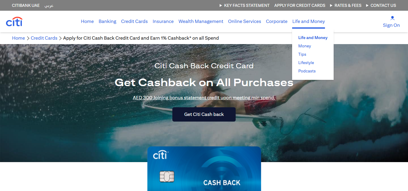  Citi Cashback Credit Card