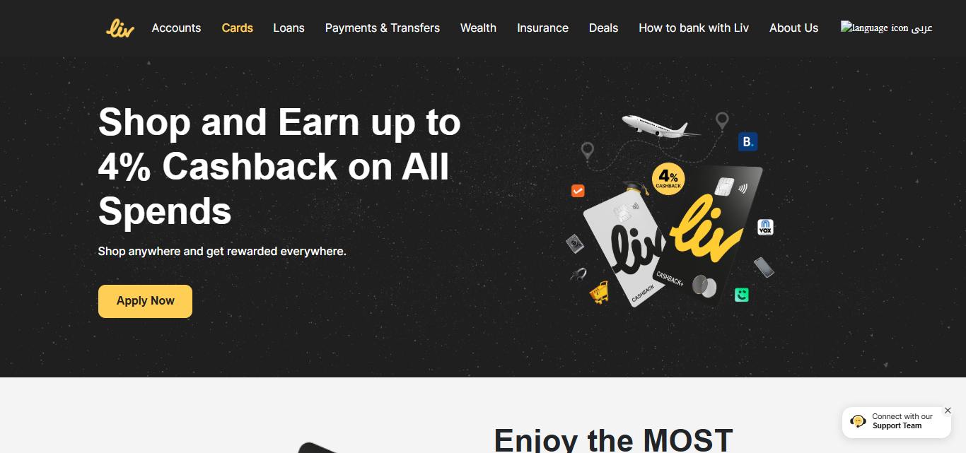  Liv Cashback+ Credit Card