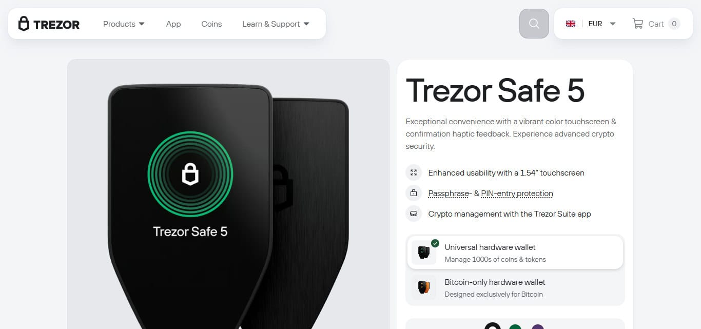 Trezor Safe 5