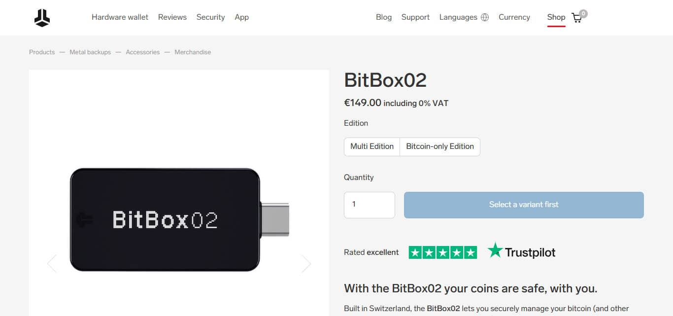 BitBox02 Multi Edition 