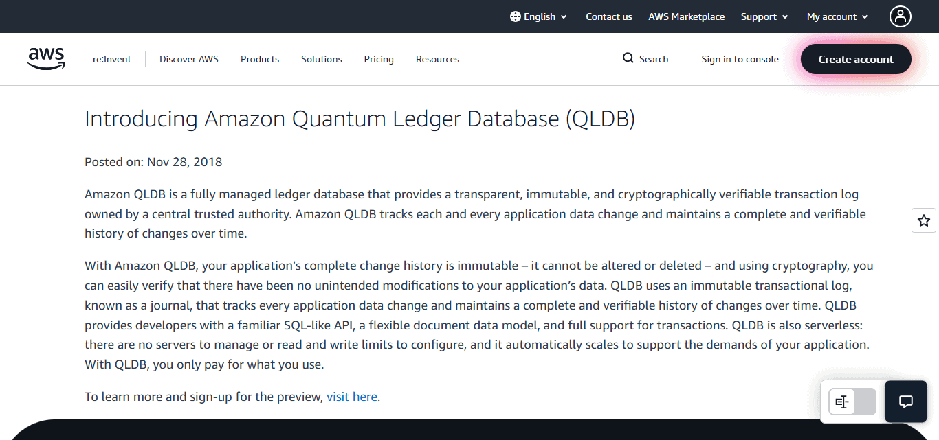Amazon QLDB 