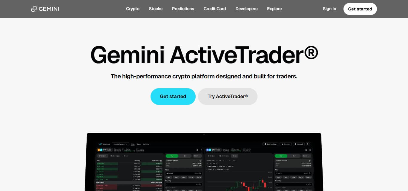 Gemini ActiveTrader