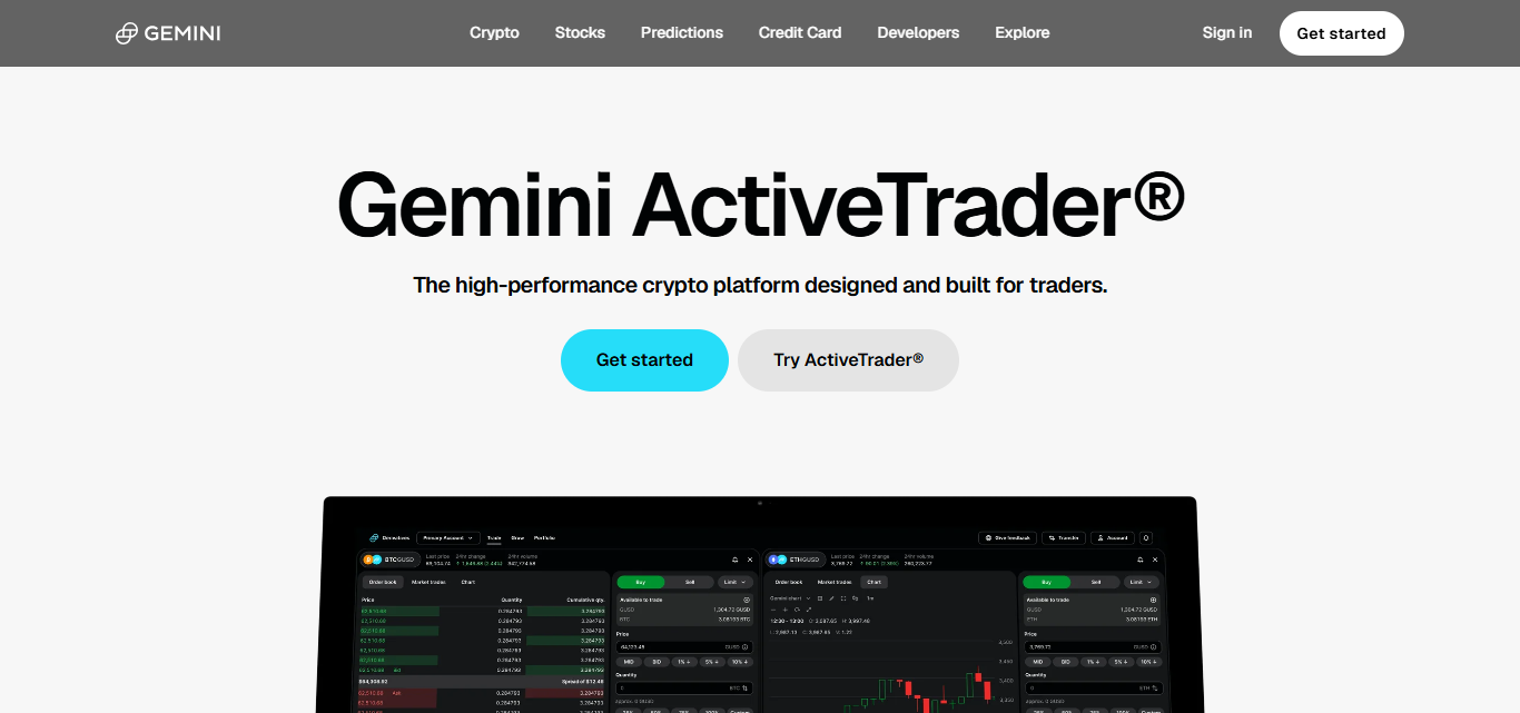 Gemini ActiveTrader