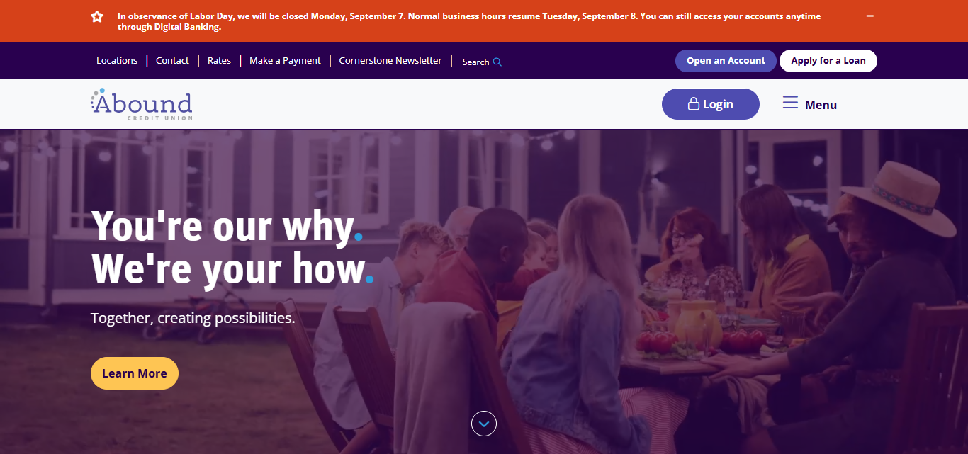 Abound Credit Union — 4.25% APY