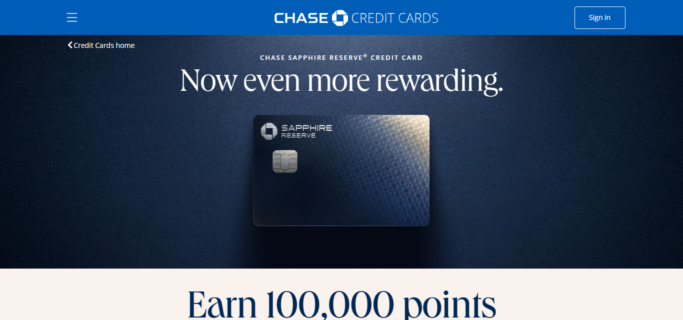 Chase Sapphire Reserve®