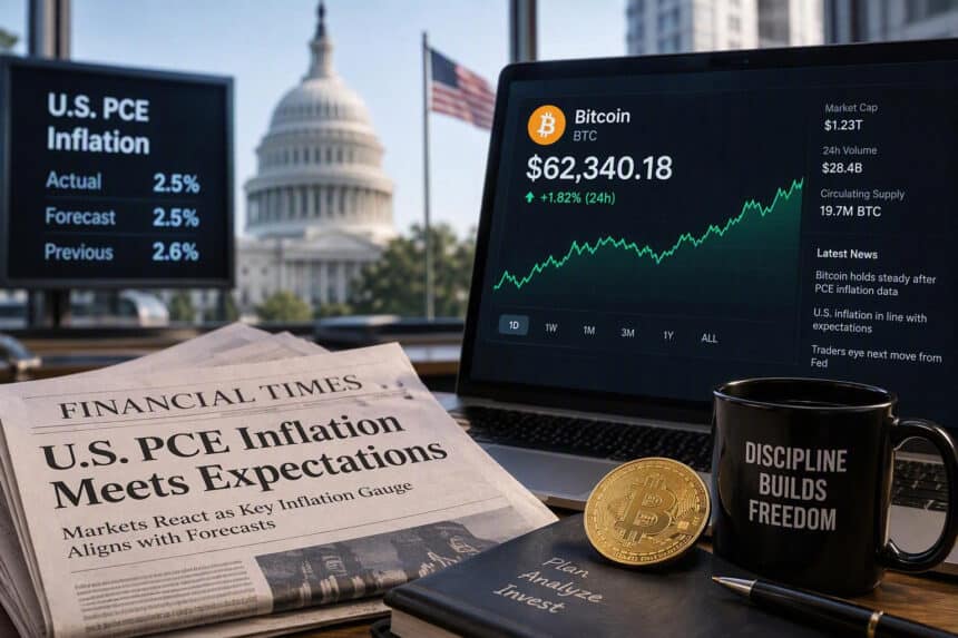 Bitcoin Reacts as U.S. PCE Inflation Meets Expectations