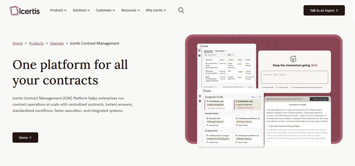 Icertis Contract Management (ICM