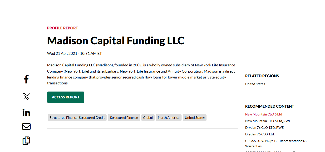 Madison Capital Funding