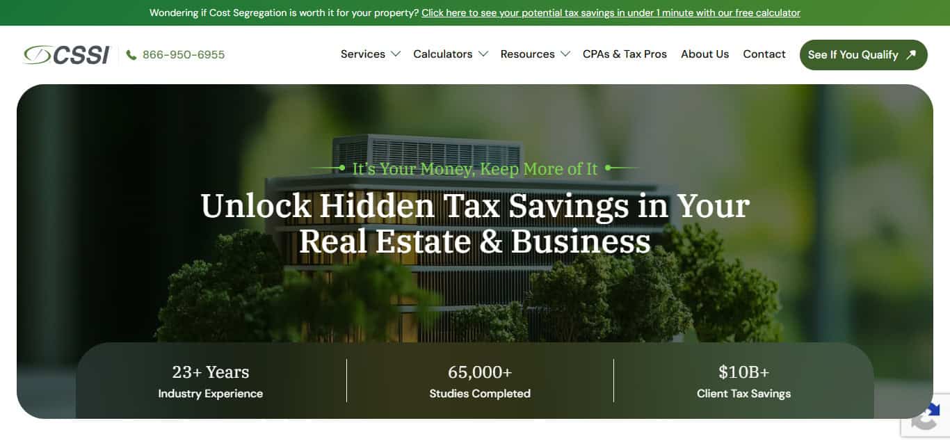 CSSI (Cost Segregation Services, Inc.)