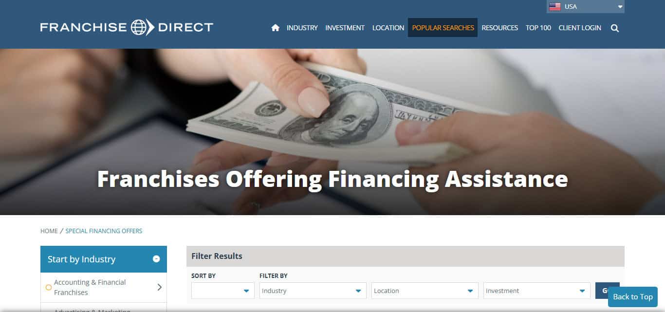9. Franchisor-Sponsored In-House Financing