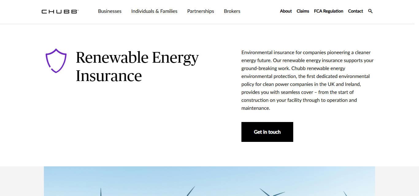 Chubb Renewable Energy Protection
