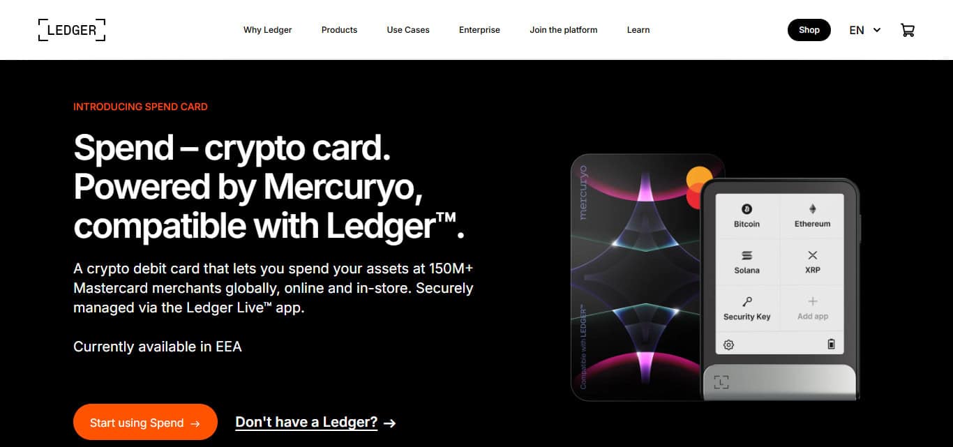 Ledger Spend Card (by Mercuryo)
